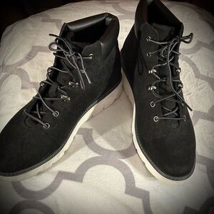 Women’s Black High-Top Lace Boots
